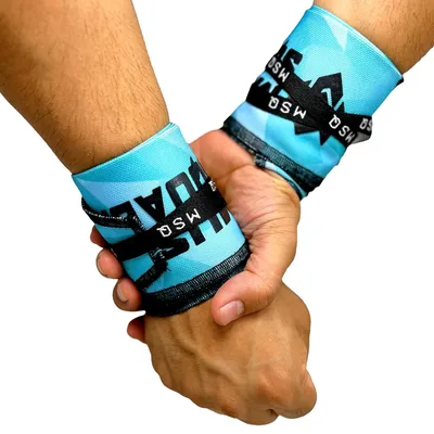 Blue Streak wrist wraps for calisthenics - Pressing and bench work
