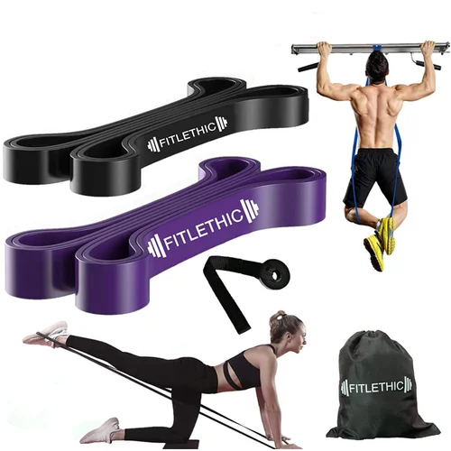 Fitlethic Latex Resistance Bands (Set of 2) - resistance band available on Amazon India